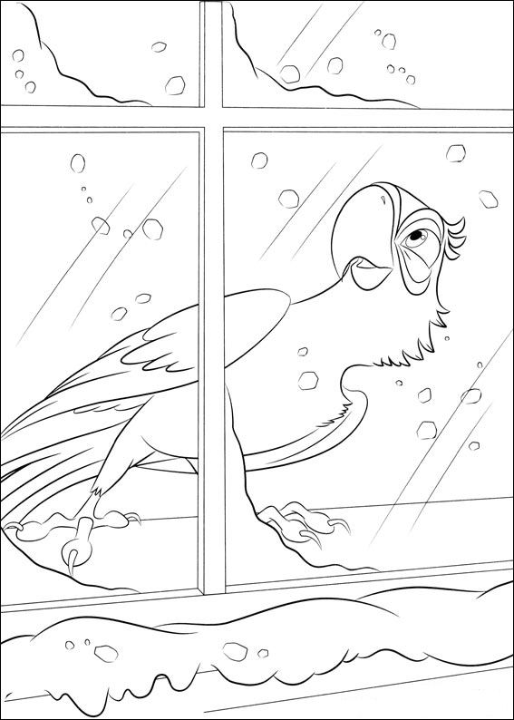 Plansa de colorat cu Rio 23 16